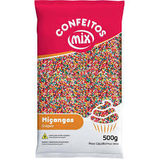 MIÇANGA COLORIDA 8 CORES 500G - MIX