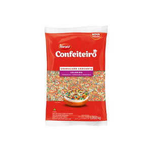 1472 GRANULADO CROCANTE COLORIDO CONFEITEIRO 1,05KG - HARALD