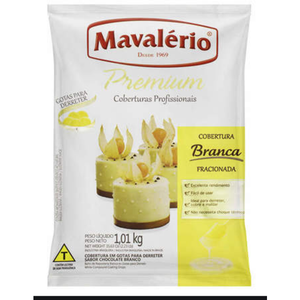 COBERTURA BRANCA PREMIUM EM GOTAS 1,01KG  - MAVALÉRIO