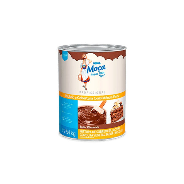 COBERTURA E RECHEIO MOÇA CHOCOLATE CONSISTÊNCIA FIRME 2,54KG - NESTLÉ