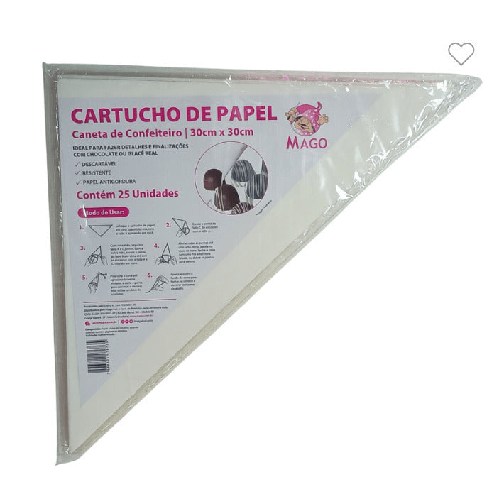 10637 CARTUCHO DE PAPAEL 30X30CM - MAGO