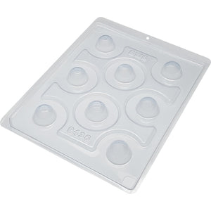 0239 FORMA 3 PARTES COM SILICONE ESFERA COM FURO 25MM 9436 - BWB