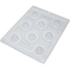 0239 FORMA 3 PARTES COM SILICONE ESFERA COM FURO 25MM 9436 - BWB