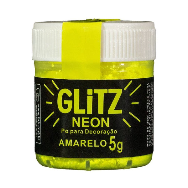 PÓ PARA DECORAÇÃO AMARELO NEON 5G - FAB