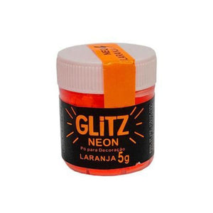 PÓ PARA DECORAÇÃO LARANJA NEON 5G - FAB
