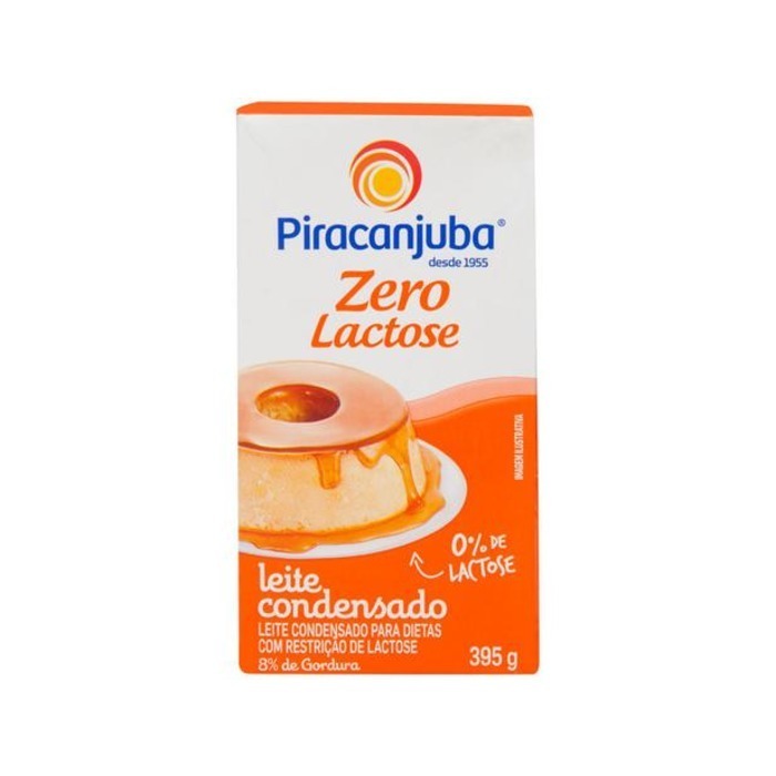 LEITE CONDENSADO ZERO LACTOSE 395G - PIRACANJUBA