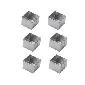 FORMA PÃO DE MEL QUADRADO FUNDO FALSO 3CM X 2,4CM - DOUPAN