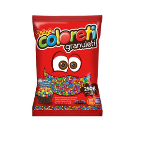 COLORETI GRANULETI MINI CONFETE COLORIDO 250G - JAZAM