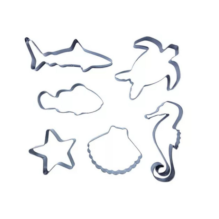 CORTADOR INOX TEMA FUNDO DO MAR 6 PCS CA228 - PRIME CHEF