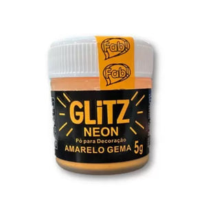PÓ PARA DECORAÇÃO AMARELO GEMA NEON 5G - FAB