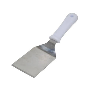 10993 RASPADOR RETO INOX COM CABO PLASTICO BRANCO 8CM GOLD - SOLRAC