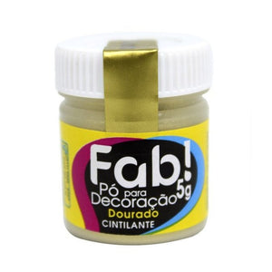 PÓ PARA DECORAÇÃO BRILHANTE DOURADO ANTIGO 3G - FAB