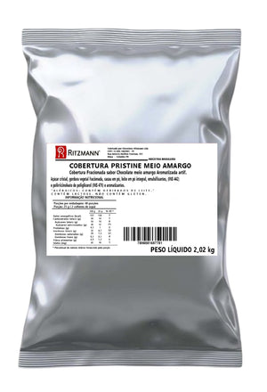 COBERTURA PRISTINE MEIO AMARGO 2,02KG - RITZMANN
