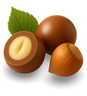 Drágeas de Avelã com Chocolate ao leite