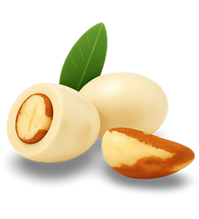 Drágeas de Castanha com Chocolate Branco