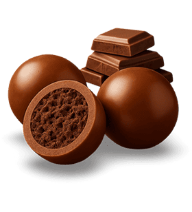 Drágeas de Cereal com Chocolate ao leite