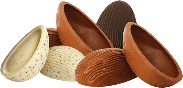 Cascas para ovos de chocolate Ritzmann