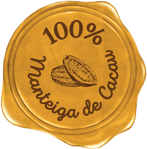 Selo 100% Manteiga de Cacau